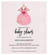 Pink Overalls Invitation